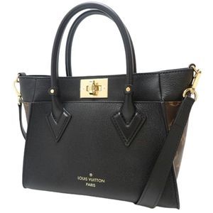 Louis Vuitton On My Side PM Calf Canvas Noir Shoulder bag Black Brown